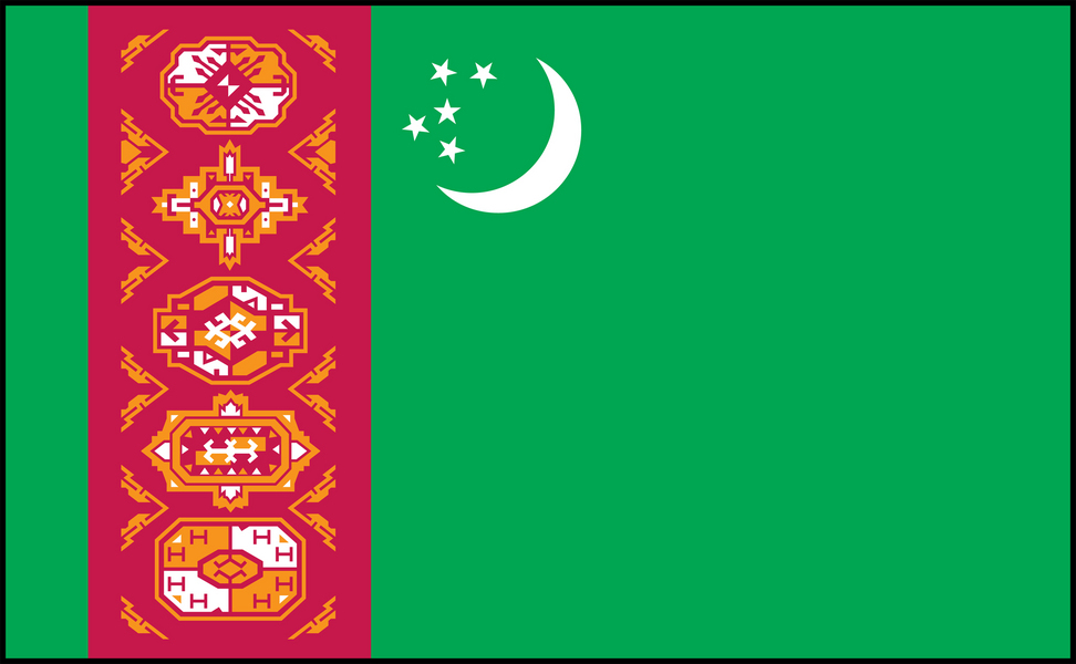 Image of Turkmenistan flag