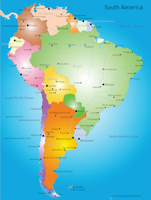 Map of South America